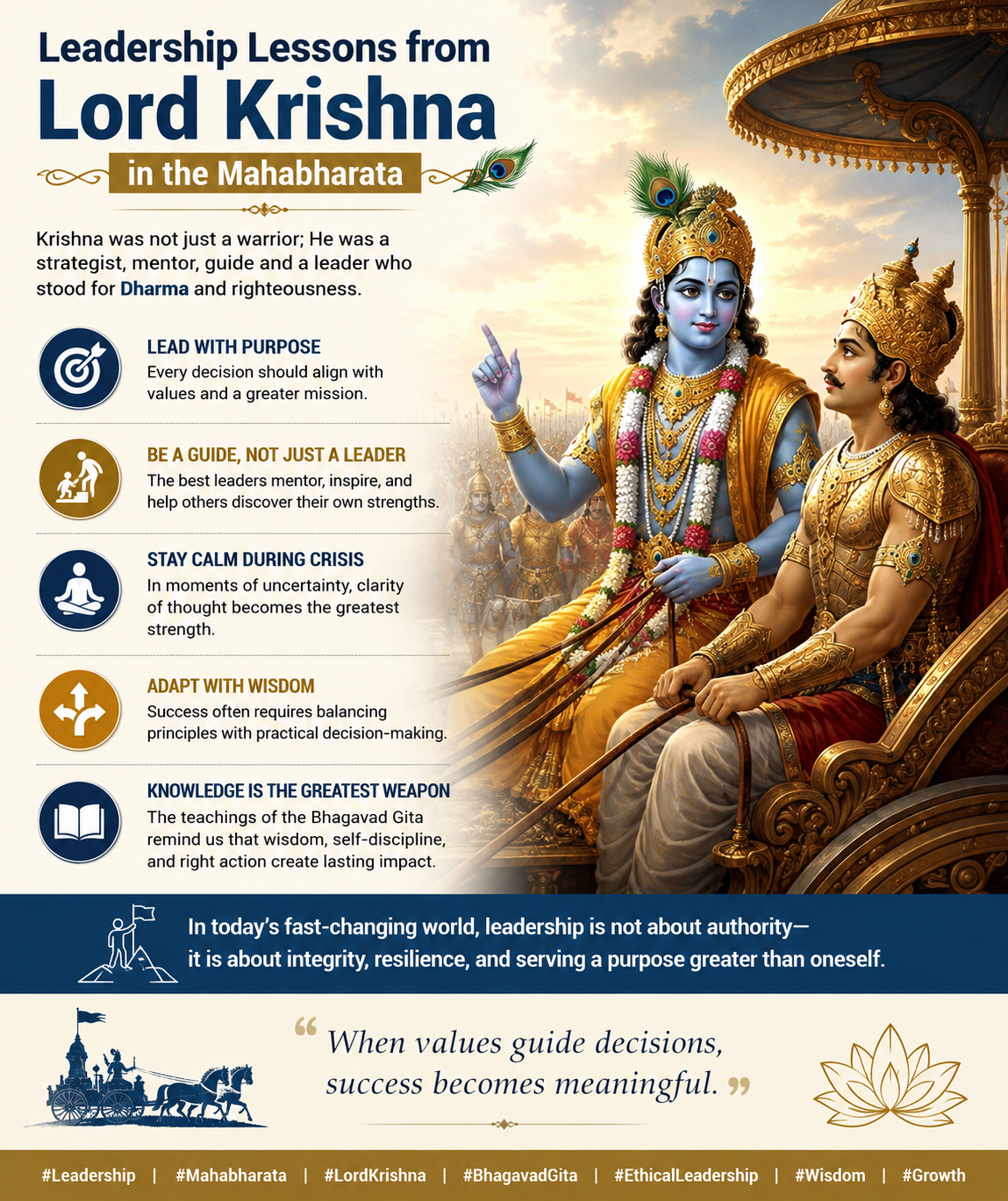 Leadership Lessons from Lord Krishna in the Mahabharata
